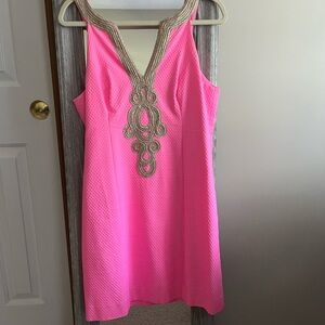 Lilly Pulitzer Pink Halter Sundress for Wedding Guests